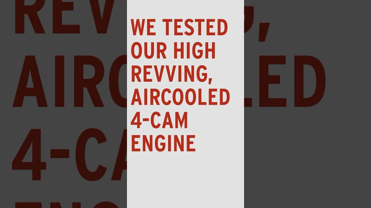 First dyno run of the air-cooled 4-valve high-performance engine